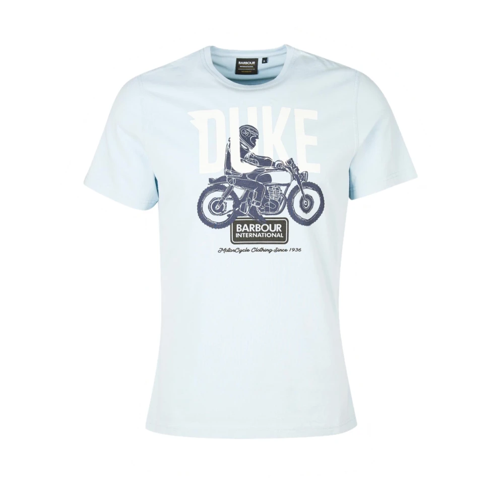 Barbour T-shirt met grafische print Blue Heren