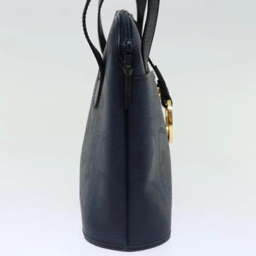 Dior Vintage Pre-owned Canvas handbags Blue Dames