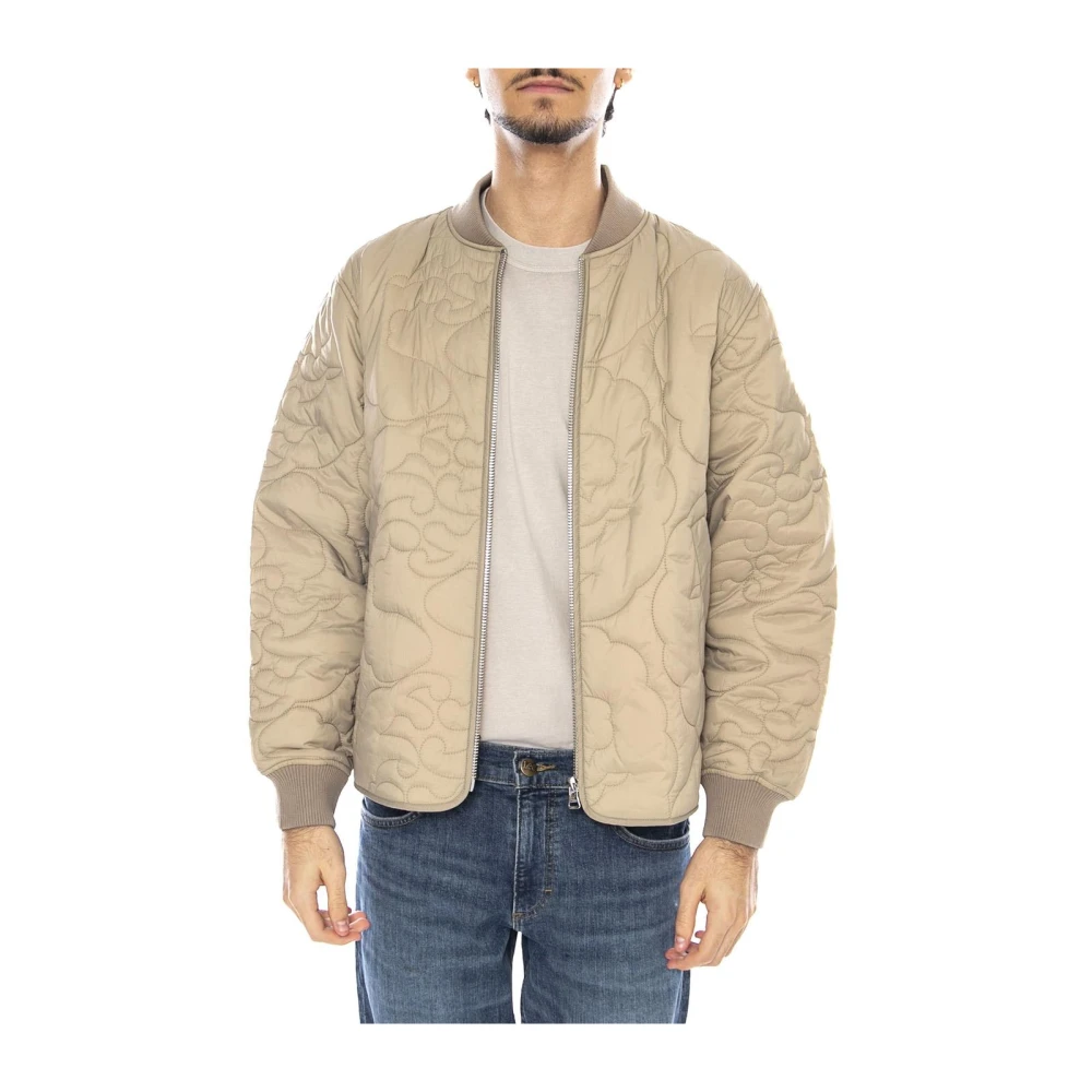 Edwin Mannelijk Beige Jassen Heren, M, Bomberjack