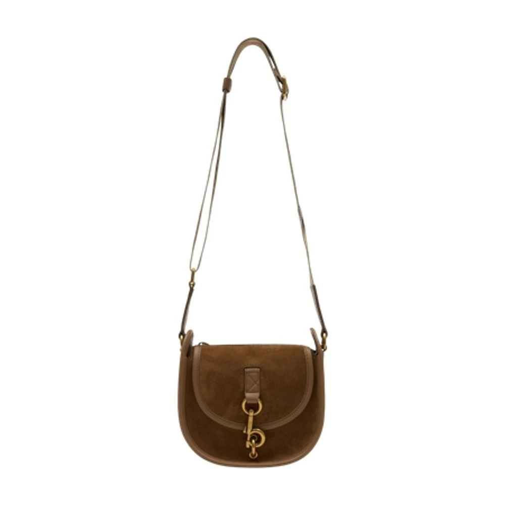 Burberry Women's Brown Mini B Clip Messenger Crossbody - Cross Body Bags - One Size - Bags