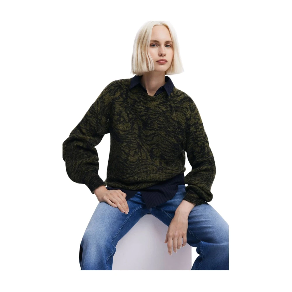 Desigual Dames Trui Jers Brampton Green Dames