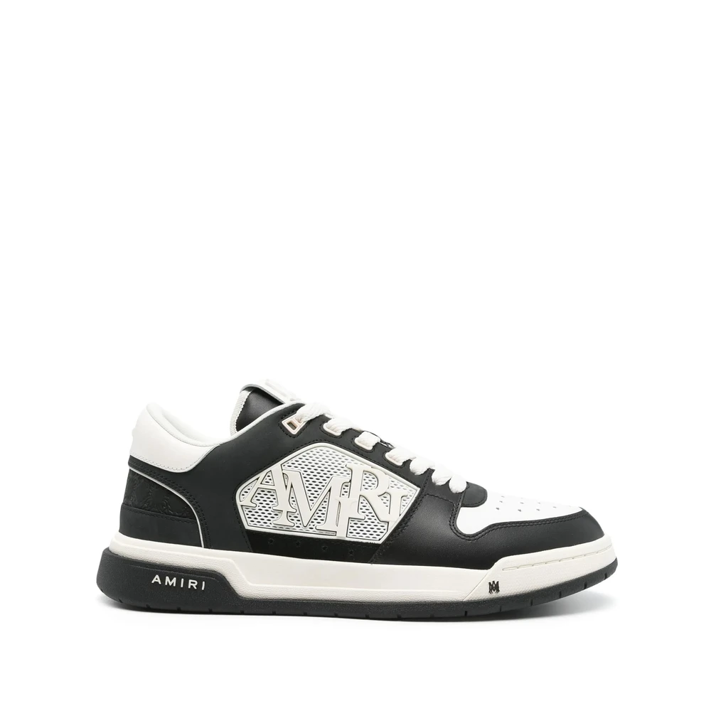 Amiri Zwarte Vetersneaker met Logodetails Heren Schoenen