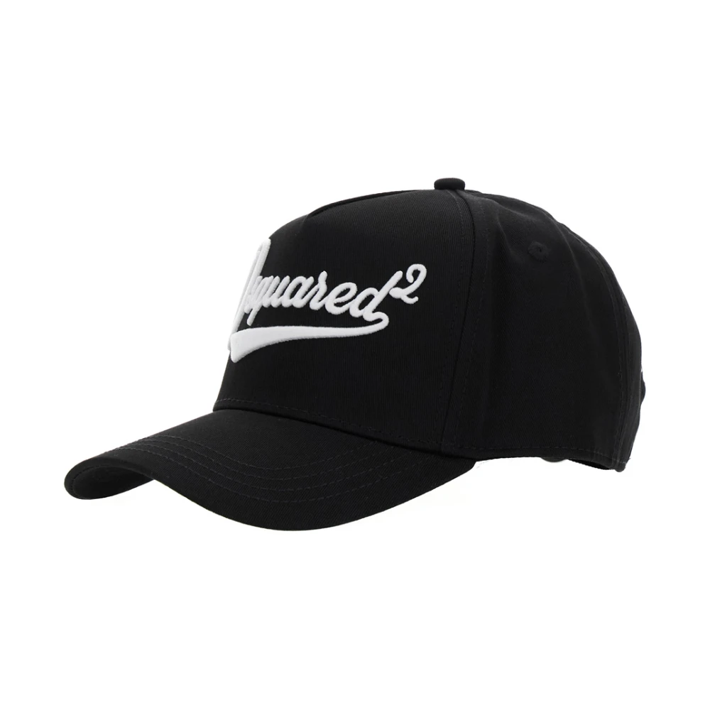 Dsquared2 Zwarte baseballpet met Maxi-logo Black Heren