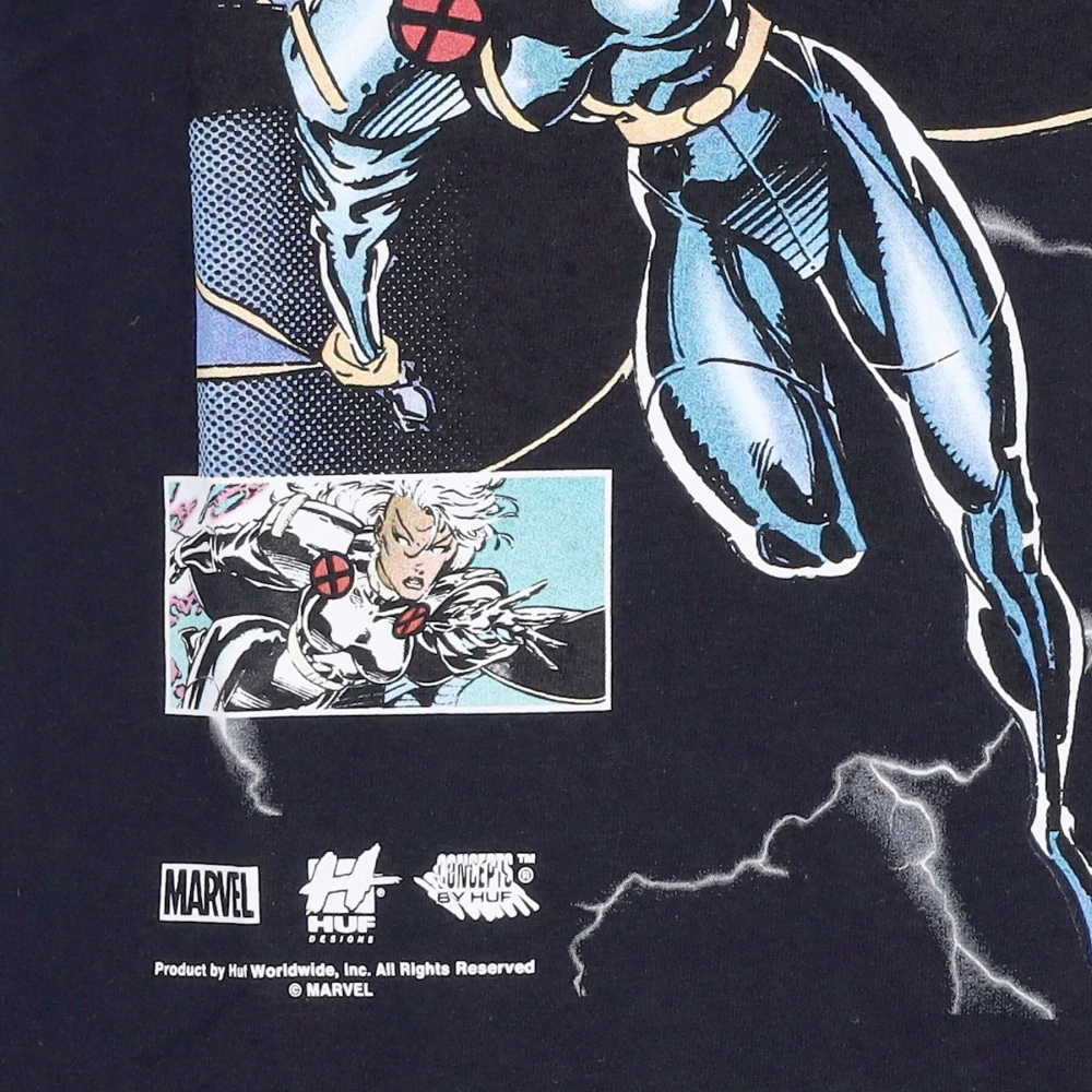 HUF Marvel Storm Tee Zwart T-shirt Blue Heren