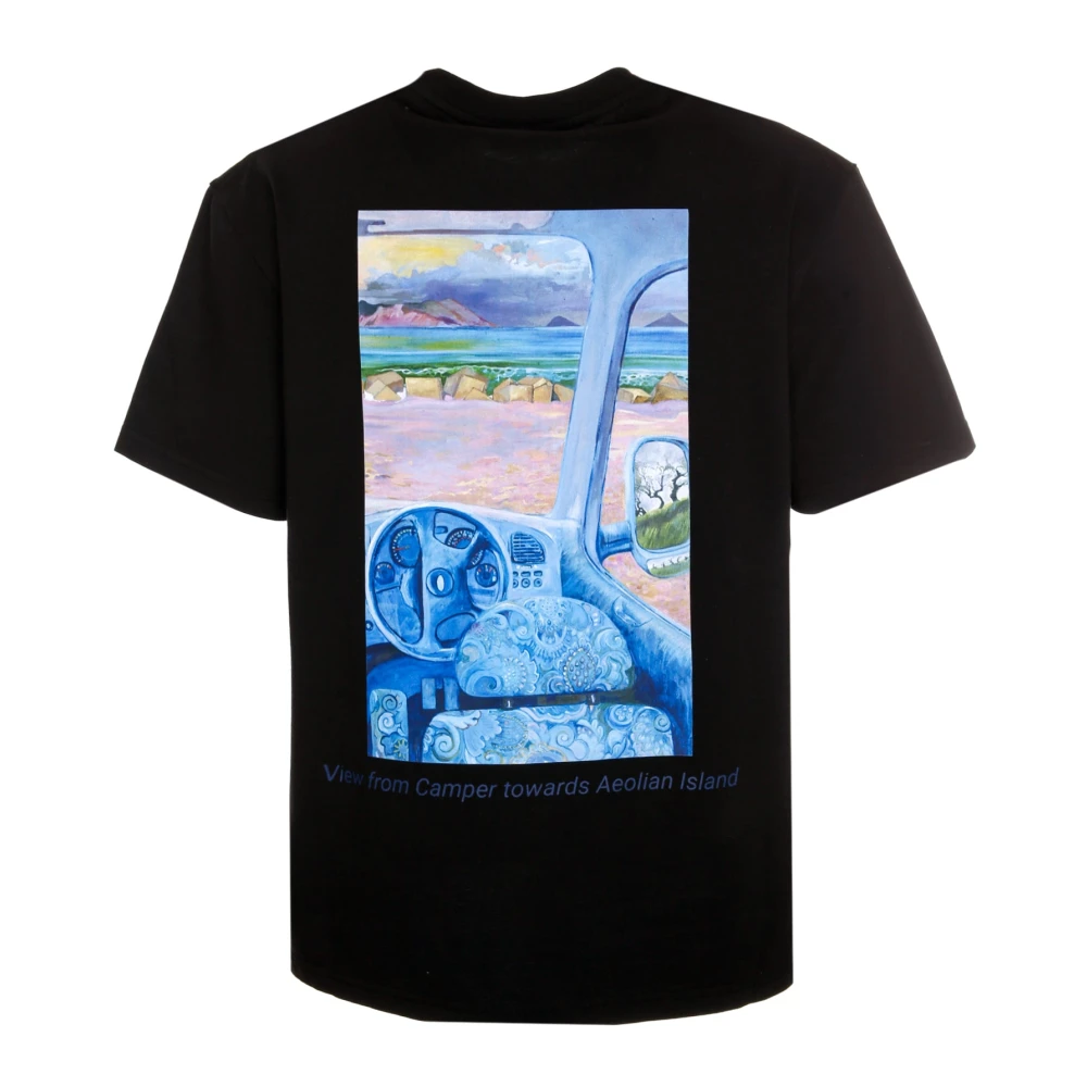 JW Anderson Anker Borduurwerk Achterprint T-shirt Black Heren