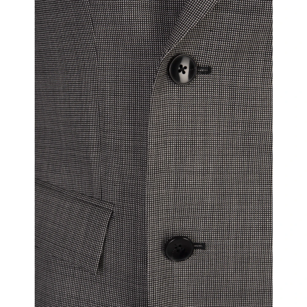 Hugo Boss Modern Grijs Dubbel-Borst Pak Gray Heren