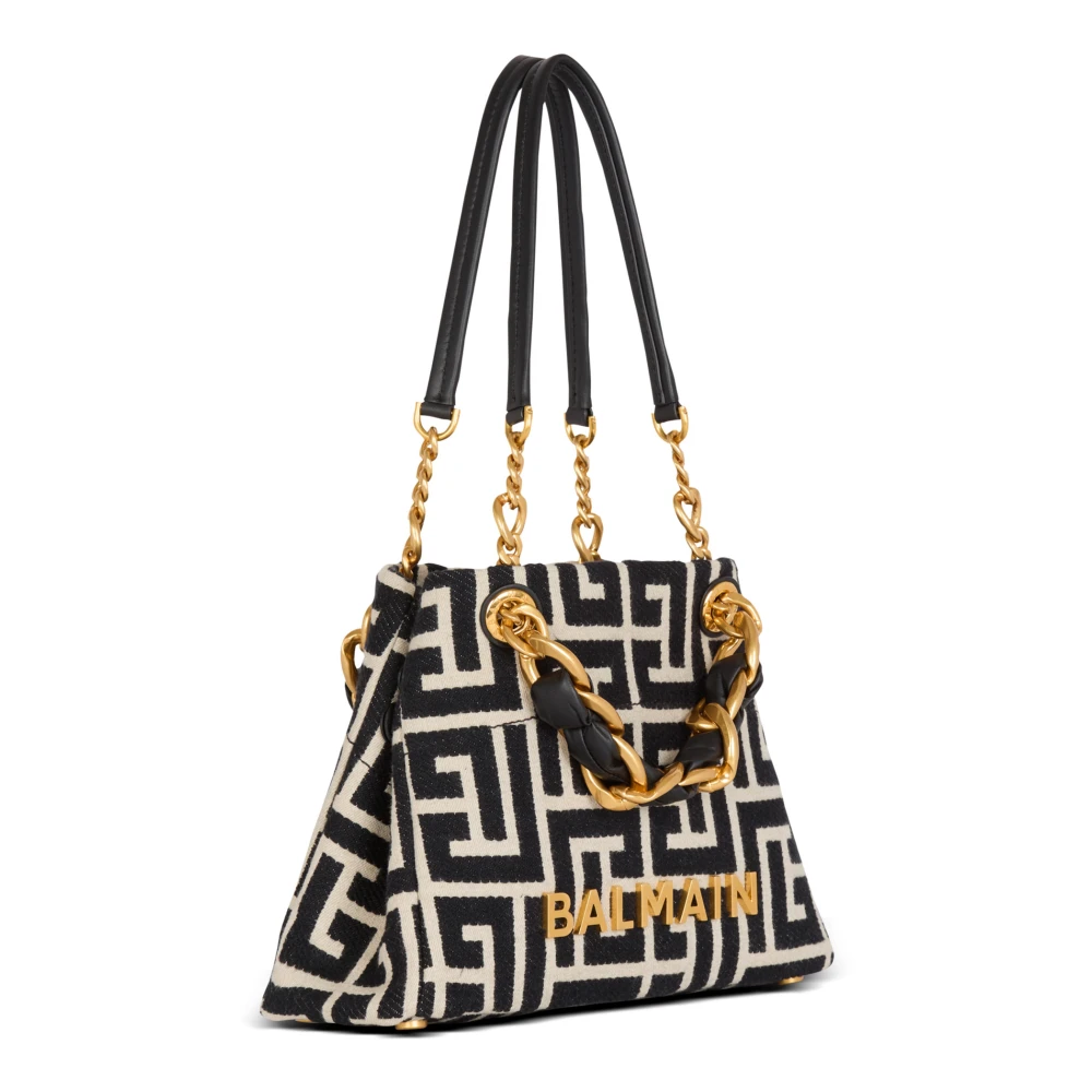 Balmain Kleine 1945 Soft Tote Bag Black Dames