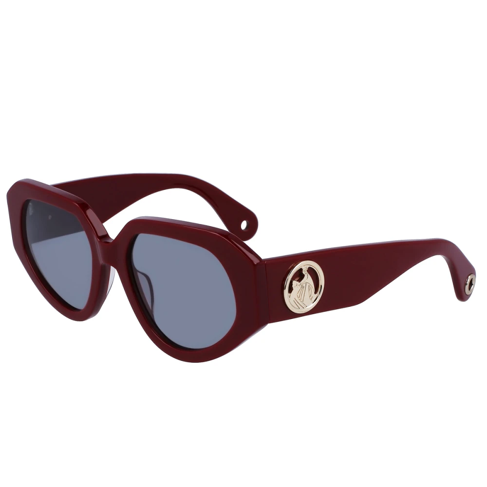 Lanvin Women's Red Rectangular Acetate Sunglasses - Sunglasses - One Size - Accessories