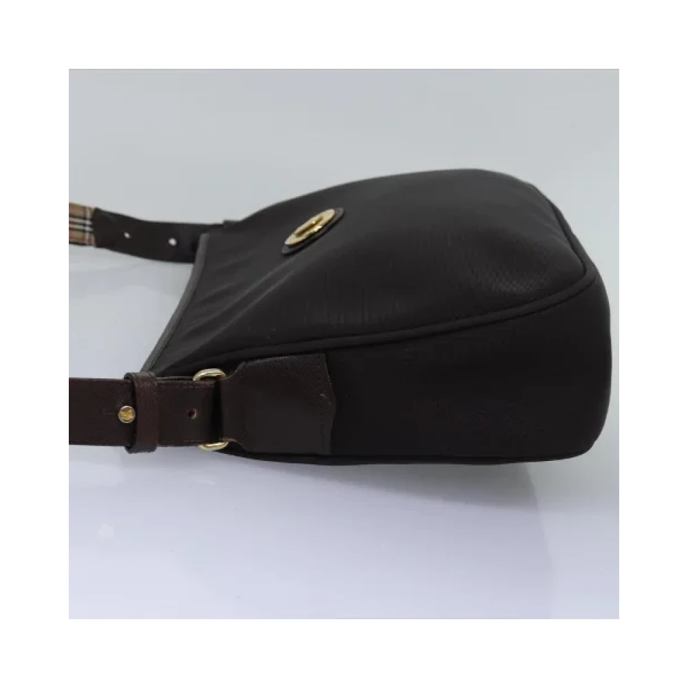 Burberry Vintage Pre-owned Leather shoulder-bags Brown Dames