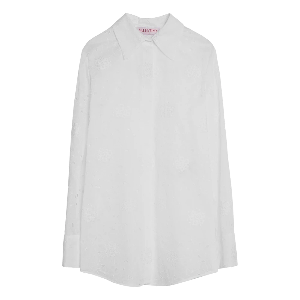 Valentino Garavani Lange mouwen overhemd White Dames