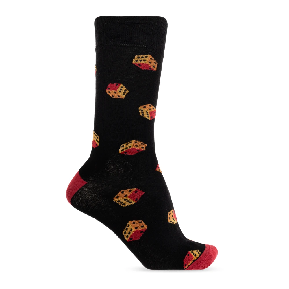 Paul Smith Herr Svart Underkläder One Size, Bomull, Cotton Logo Socks
