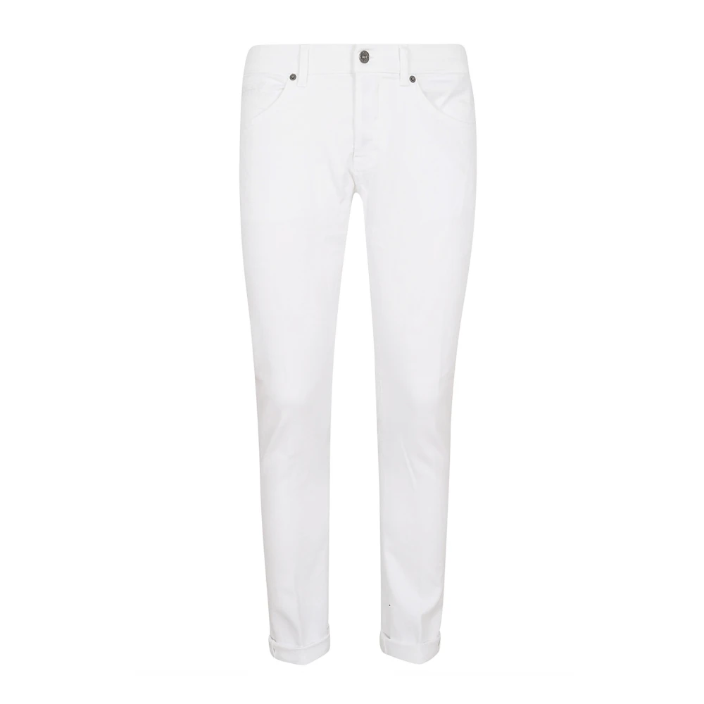 Dondup Men's White Slim-Fit Jeans