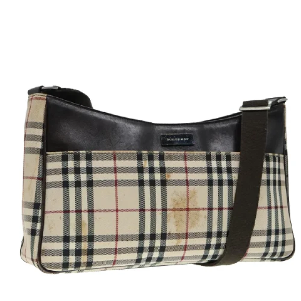 Burberry Vintage Pre-owned Nylon shoulder-bags Beige Dames