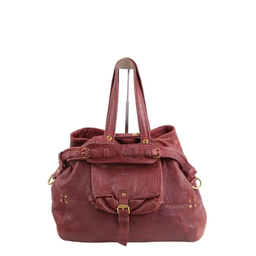 Jérôme Dreyfuss Pre-owned Leather handbags Red Dames