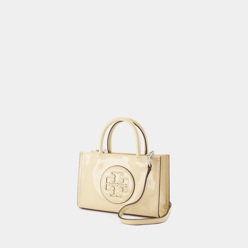 TORY BURCH Mini Shopper Tas in Beige Nylon Beige Dames