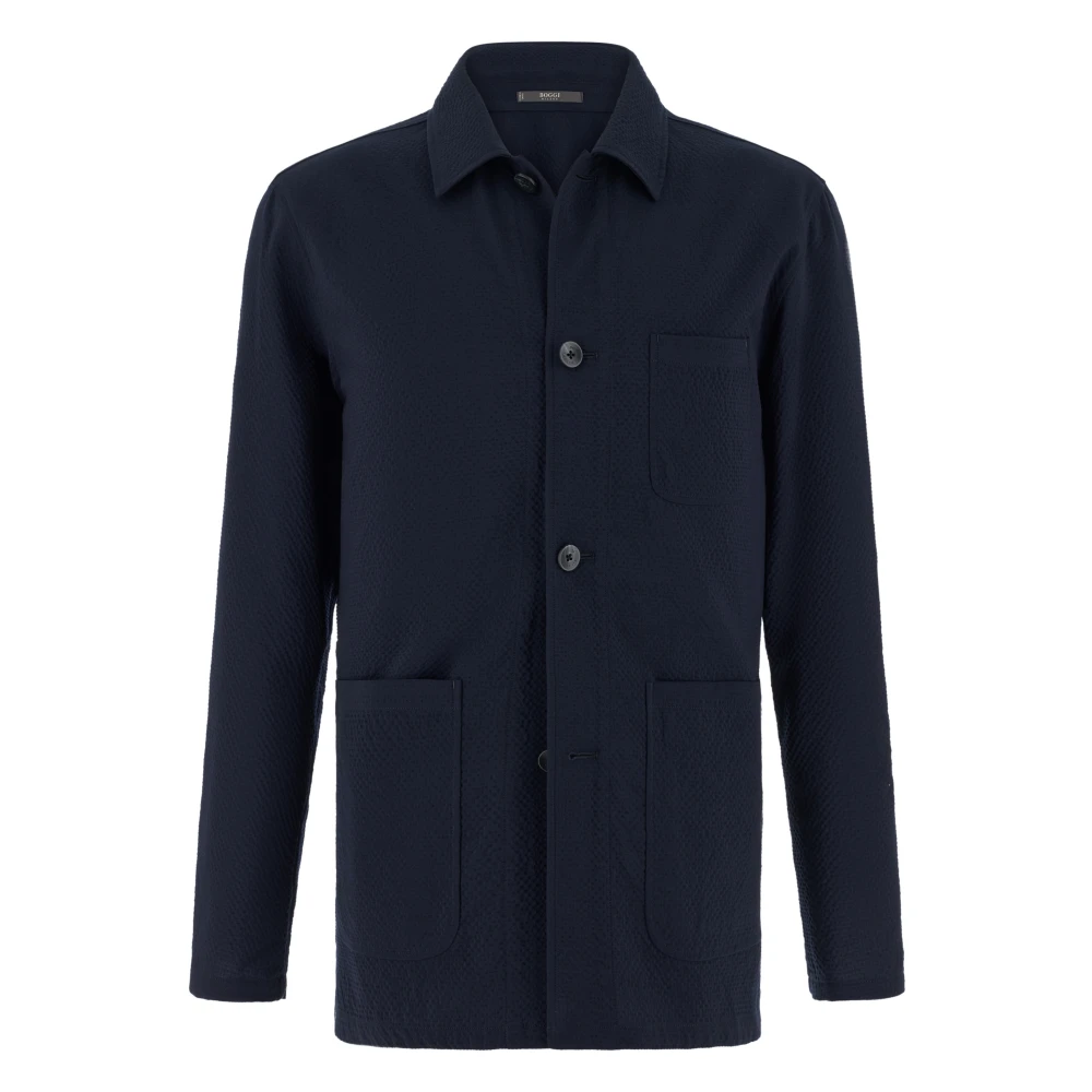 Boggi Milano Hombre Azul Chaquetas, Talla: S