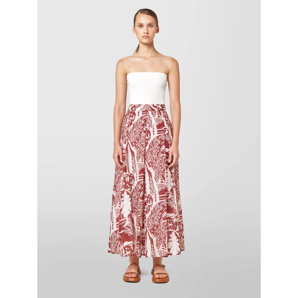 Alpha Studio Lange Rok Red Dames