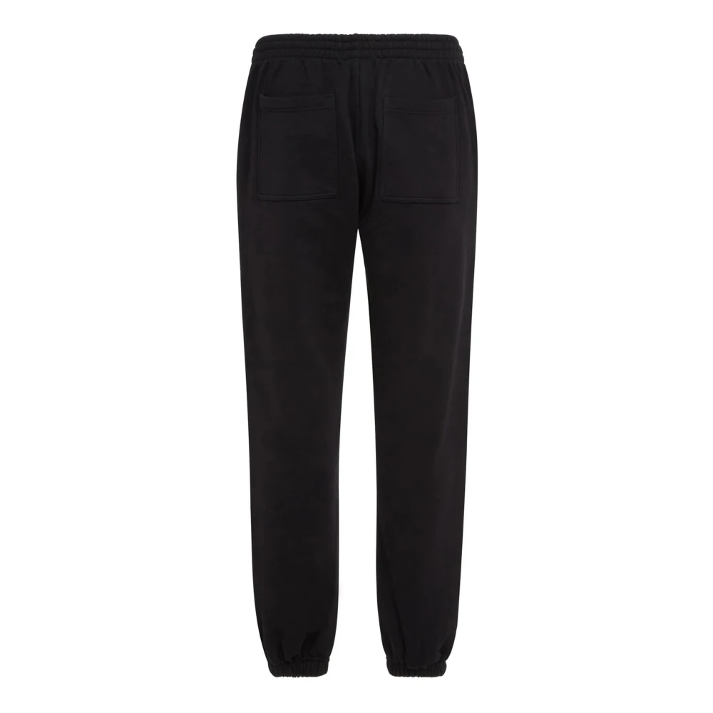 Represent Zwarte katoenen sportieve joggers met logo Black Heren