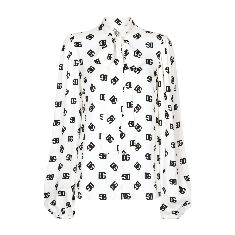 Dolce & Gabbana Witte Blouses Damesmode Ss24 Multicolor Dames
