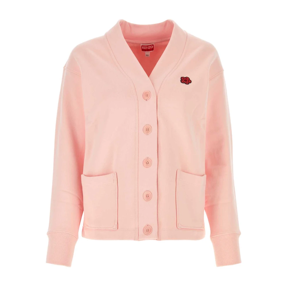 Kenzo Roze Katoenen Vest Pink Dames