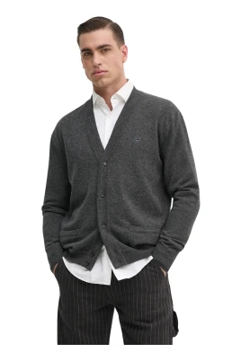 Embroidered Logo Cardigan