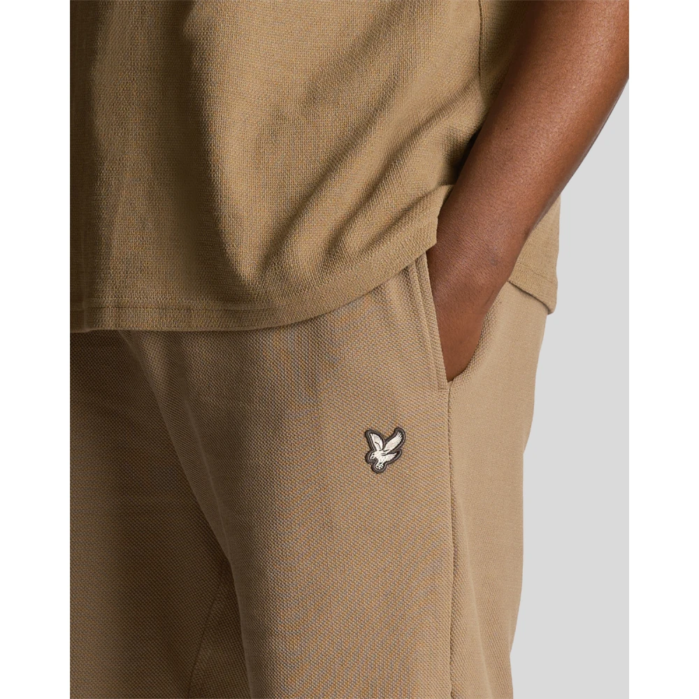 Lyle & Scott Handige Sweatshorts voor Mannen Brown Heren