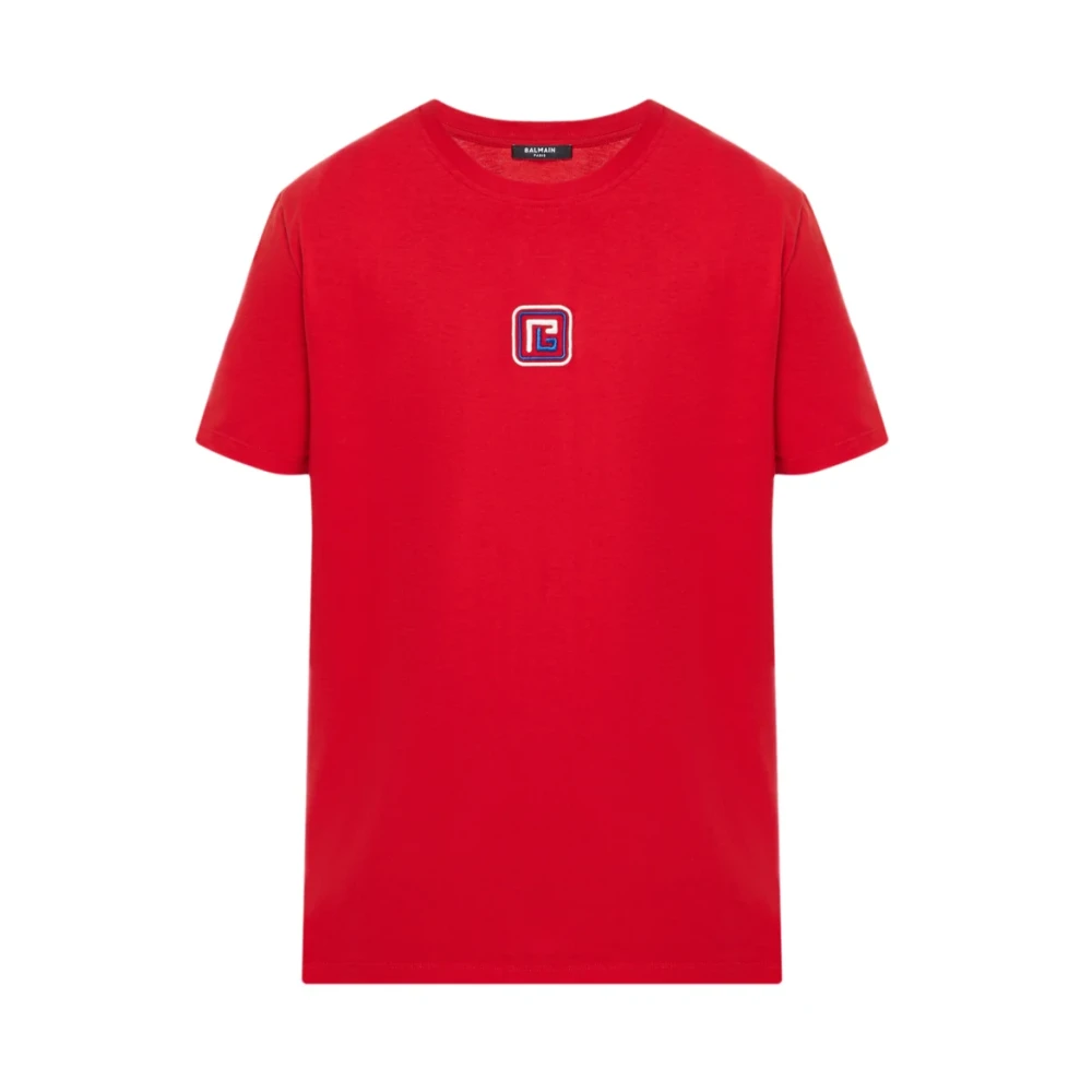 Balmain Stijlvol Shirt voor Mannen Red Heren