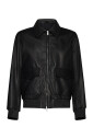 blouson-en-cuir-d-agneau-grain-lisse-noir