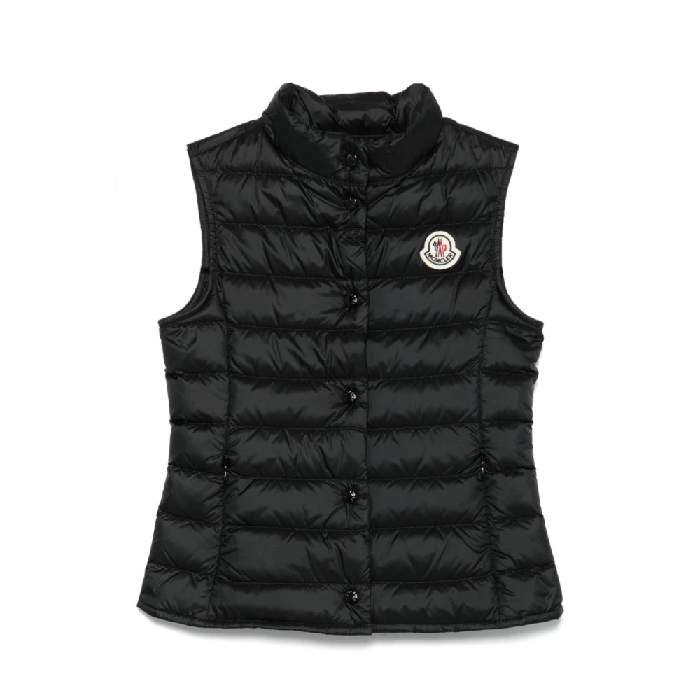 Moncler Black Waistcoats, Female, 6 Y, Knitwear Vest