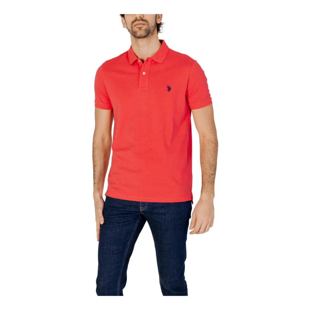 U.s. Polo Assn. Polo Shirts Red Heren
