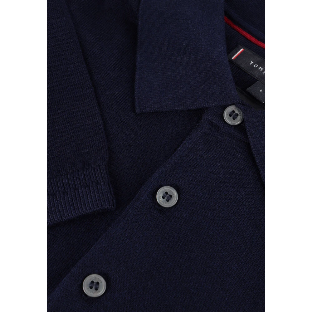 Tommy Hilfiger Blauwe Katoenen Lyocell Polo Shirt Blue Heren