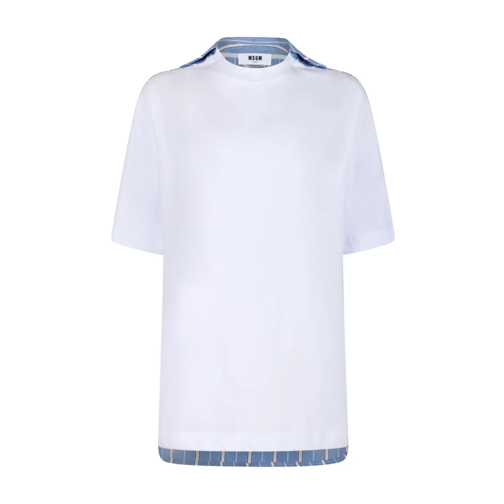 Msgm - Tops > T-Shirts - White - Msgm - Modalova