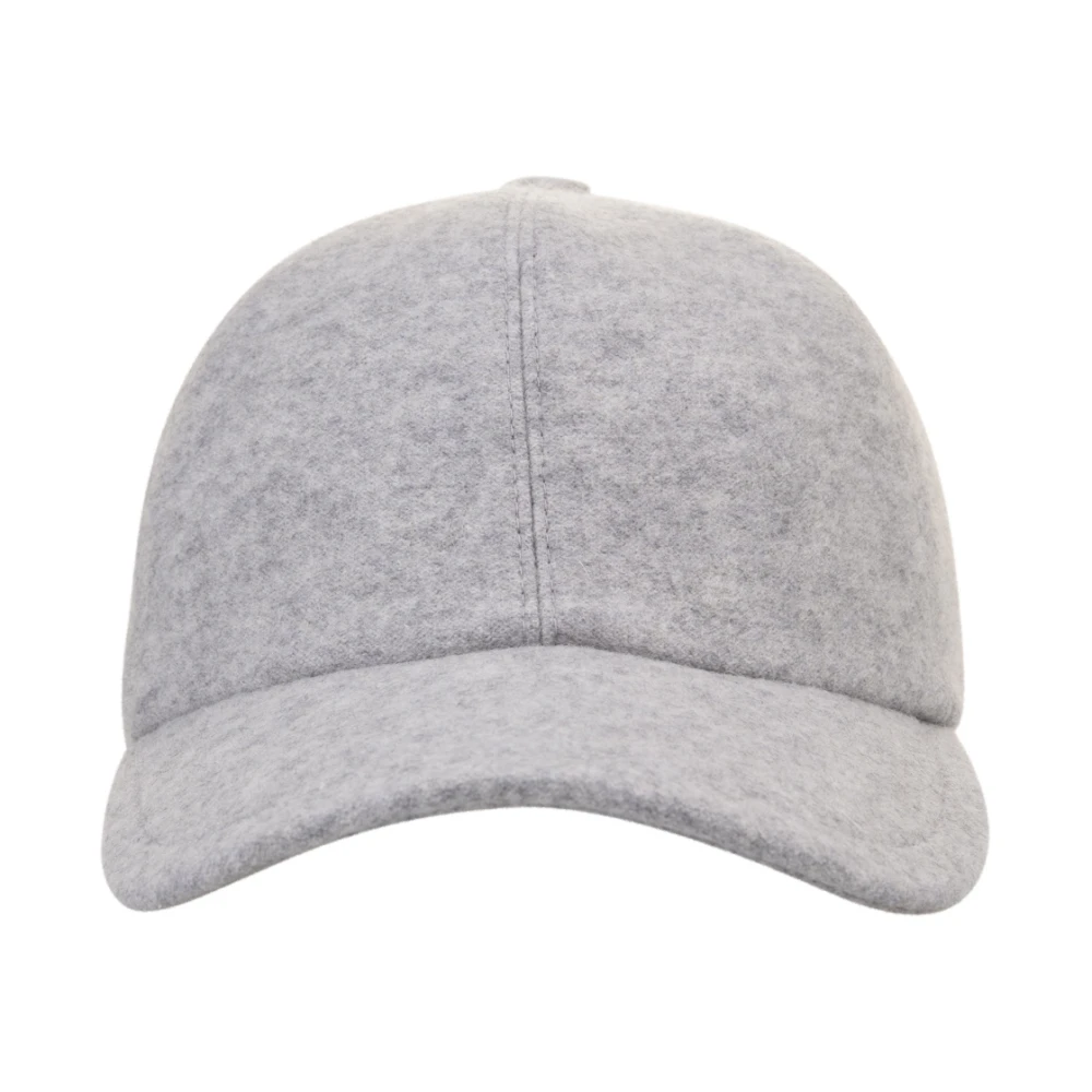 Fedeli Grijze Cashmere Baseballpet Gray Heren