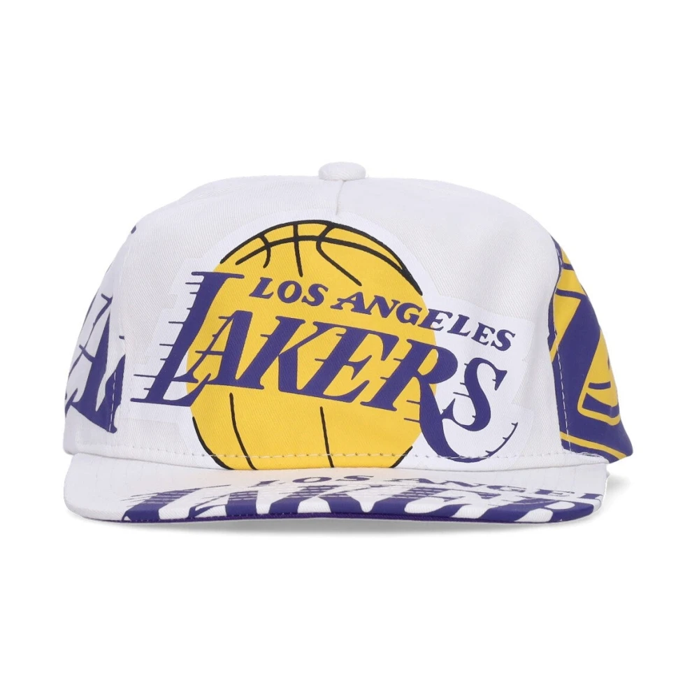 Mitchell & Ness NBA Lakers Flat Brim Cap Multicolor Heren