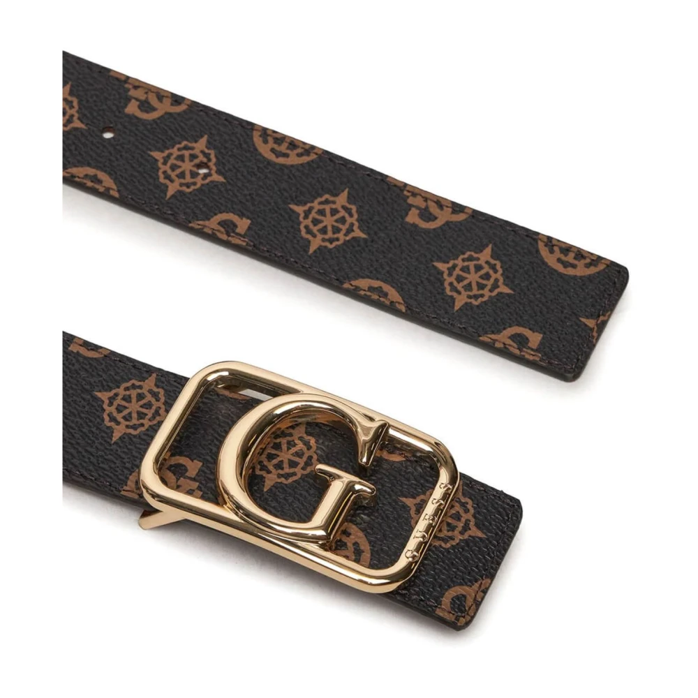 Guess Damesriem Logato Brown Dames