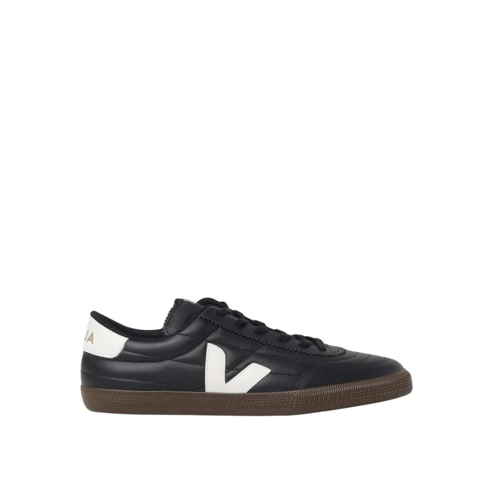 Veja V10 Leather Sneakers Heren Schoenen Zwart