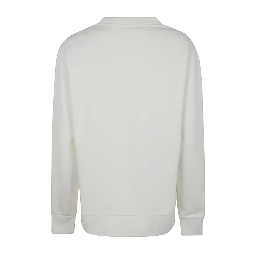 Moncler Witte Ronde Hals Trui White Dames
