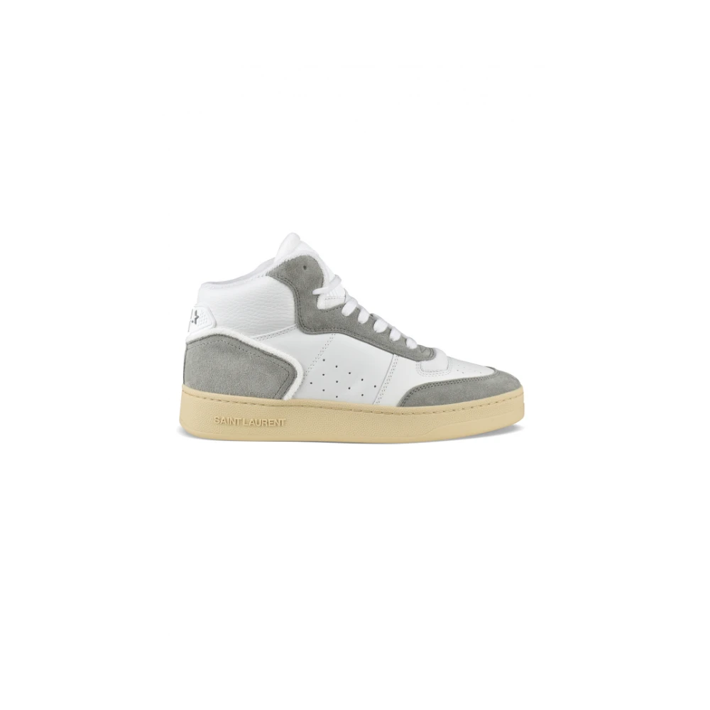 Saint Laurent Sl/80 High-top Sneakers Heren Schoenen Wit