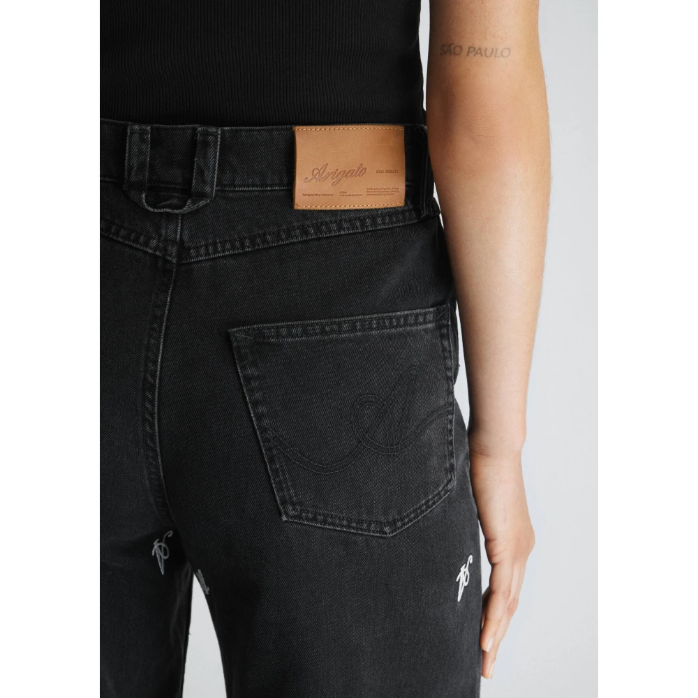 Axel Arigato Clara Wide-Leg Jeans Black Dames