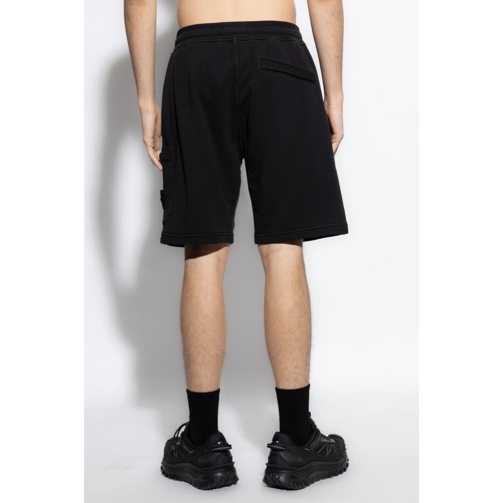 Stone Island Katoenen shorts Black Heren