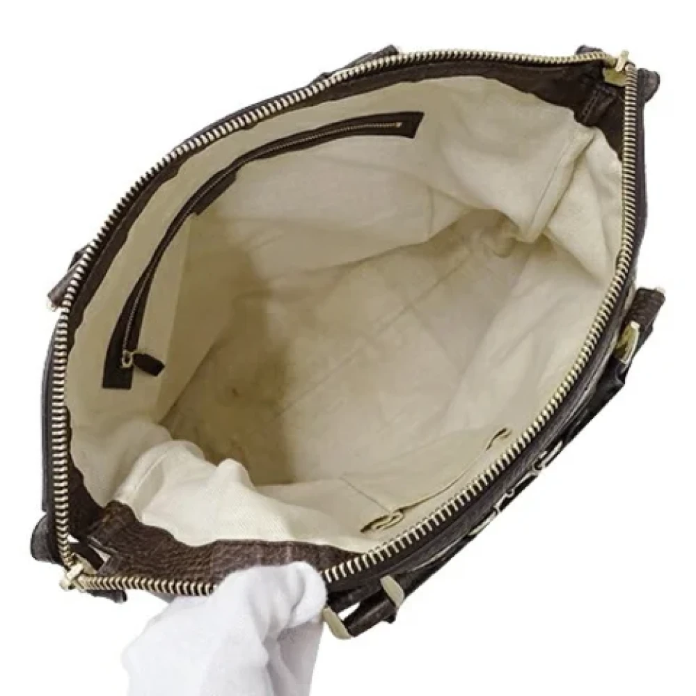 Gucci Vintage Pre-owned Canvas gucci-bags Beige Dames