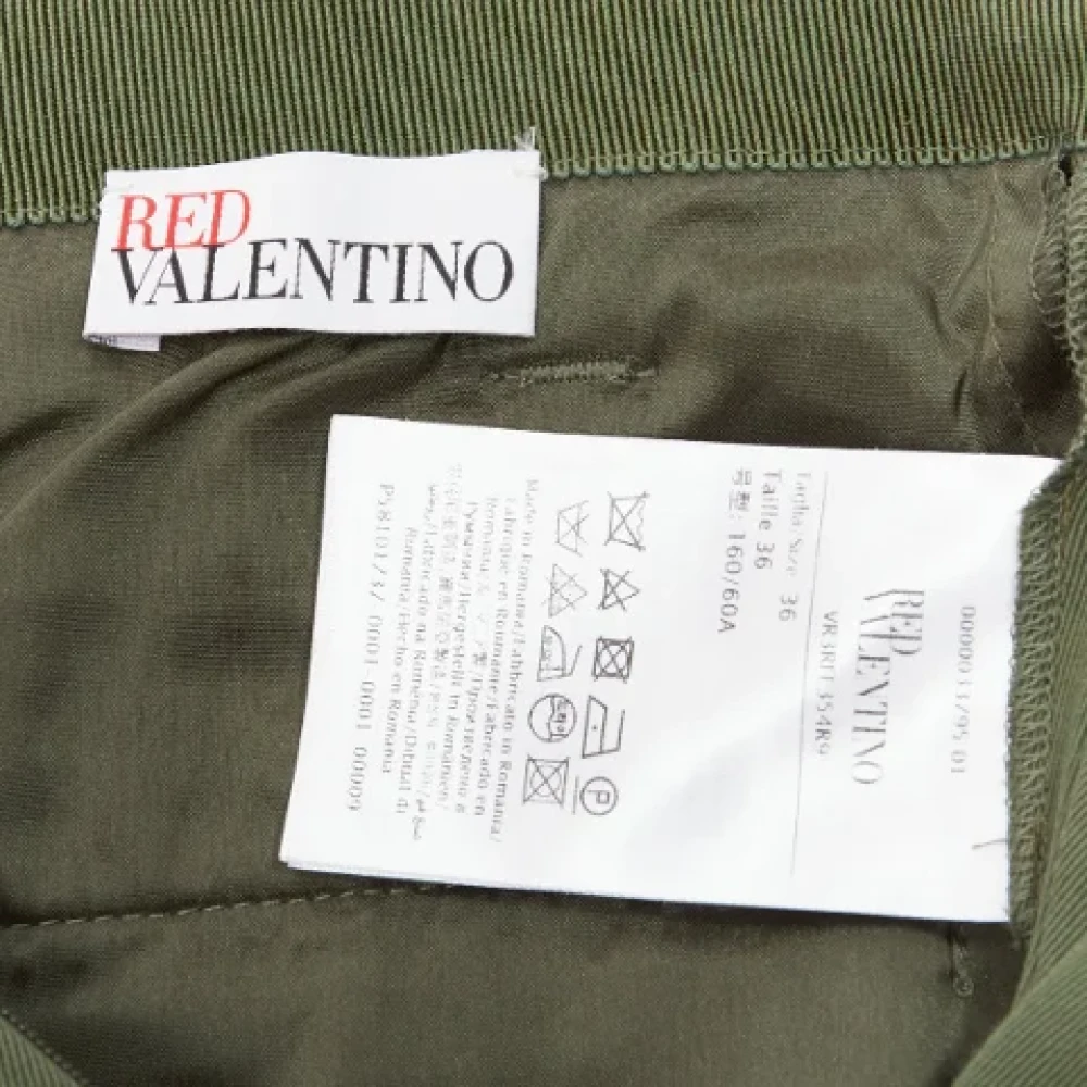 Valentino Vintage Pre-owned Cotton bottoms Green Dames