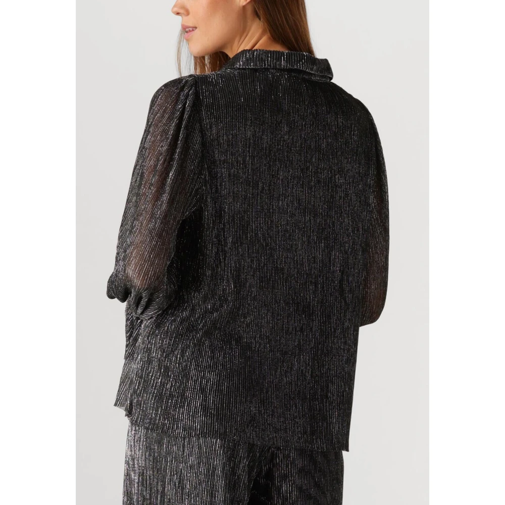 Notre-v Glanzende Brons Glitter Blouse Gray Dames
