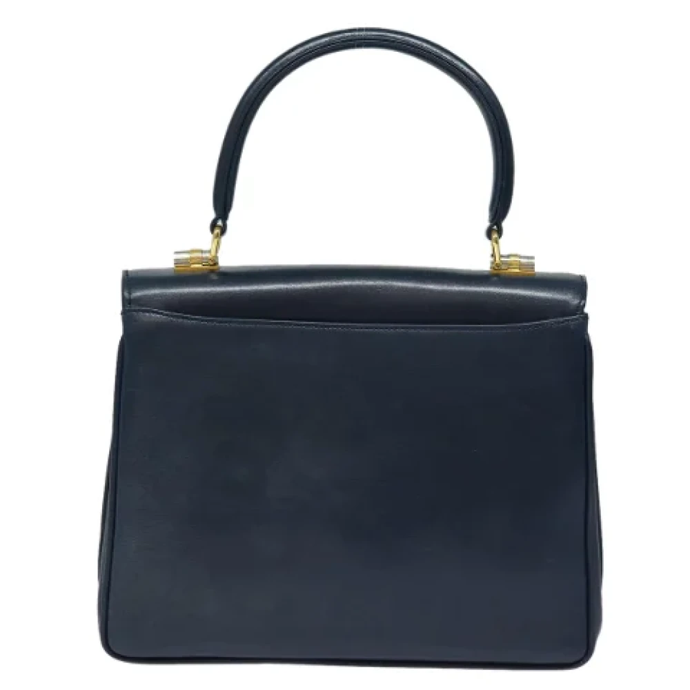 Gucci Vintage Pre-owned Leather gucci-bags Blue Dames