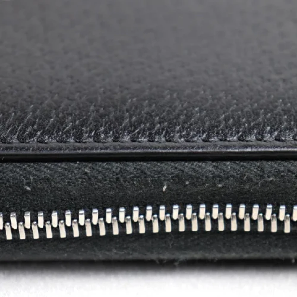 Gucci Vintage Pre-owned Leather wallets Black Dames