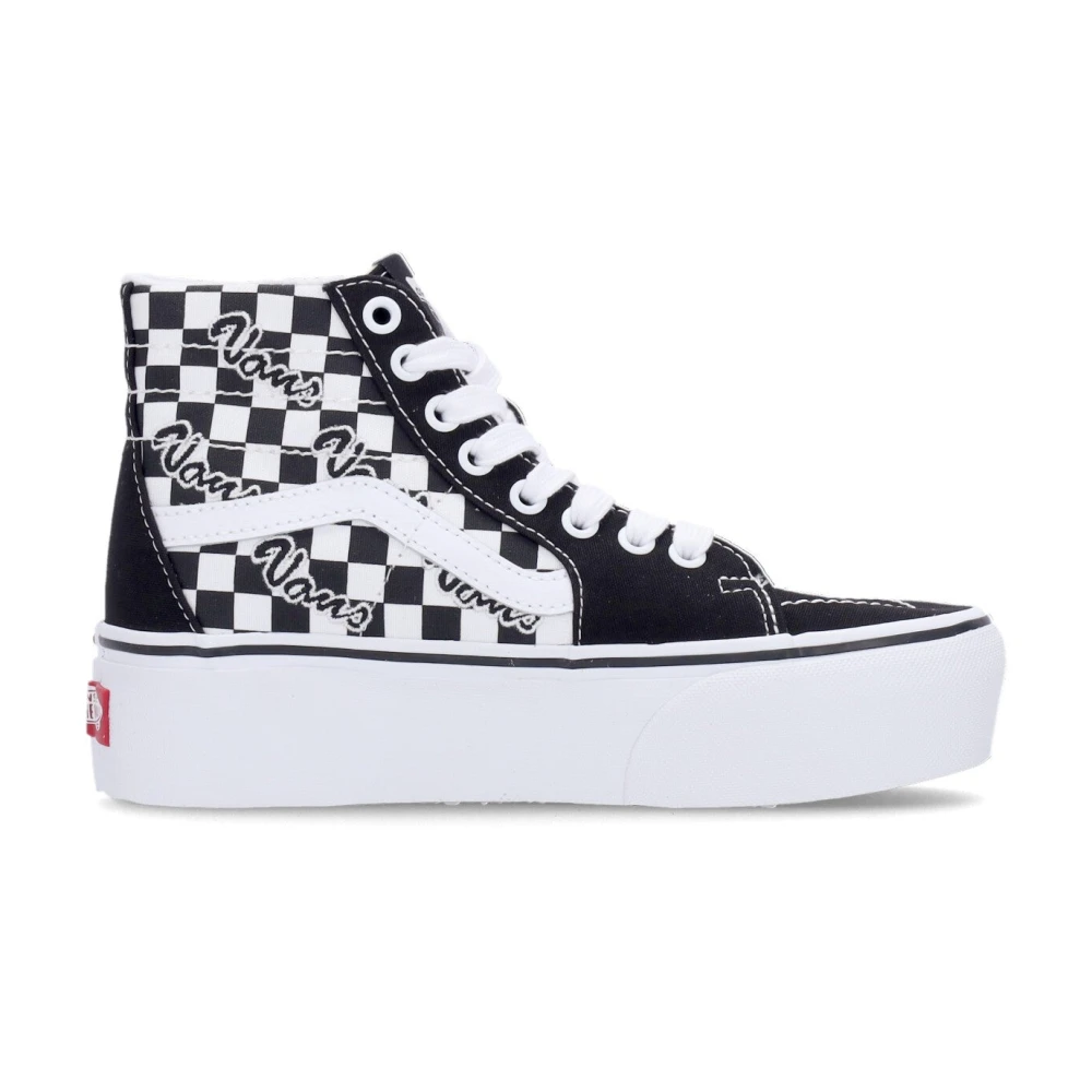 Vans Zwarte High-Top Vetersneaker Dames Schoenen