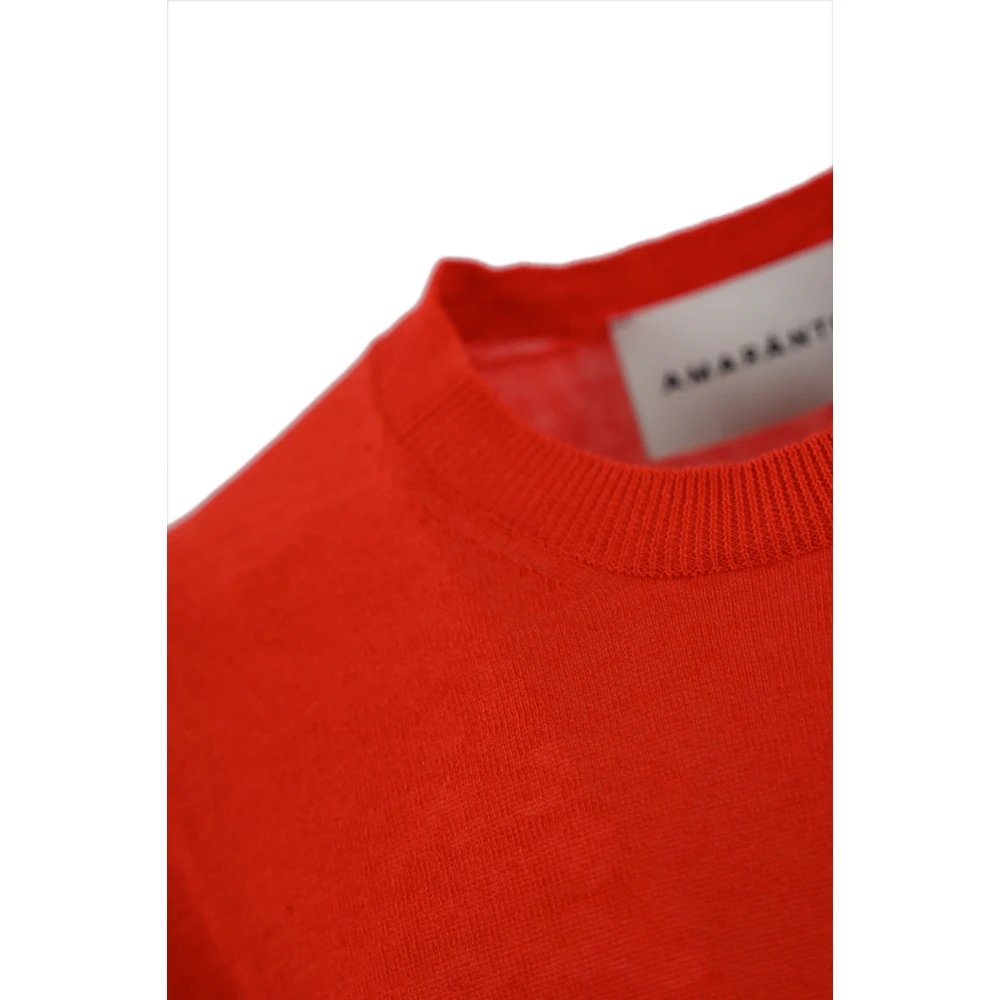 Amaránto Round-neck Knitwear Red Heren