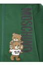 sweat-a-capuche-imprime-ours-en-coton-vert