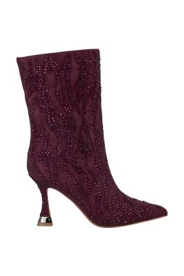 Ankelboots med strassdetaljer