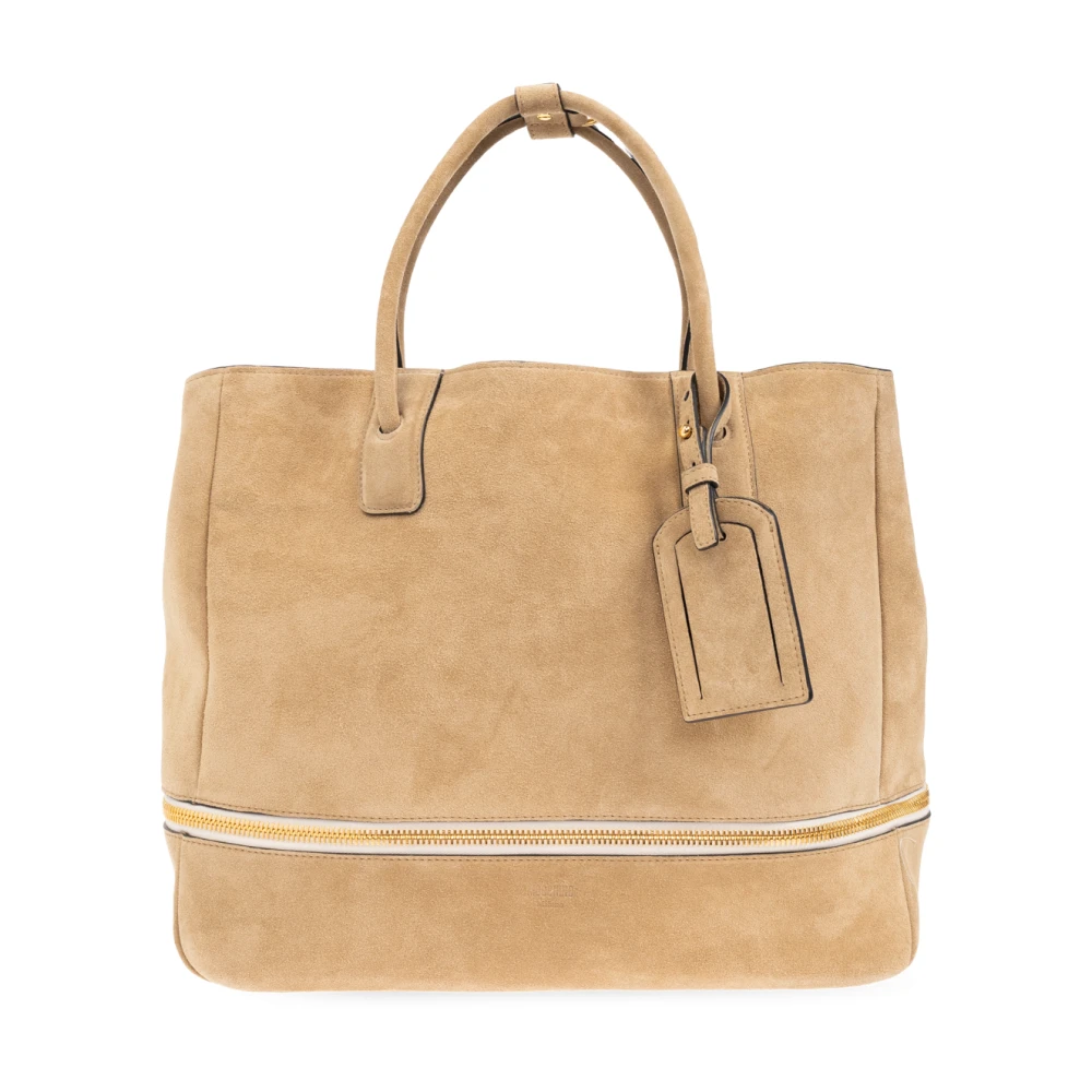 Moschino Leren shopper tas Beige Heren